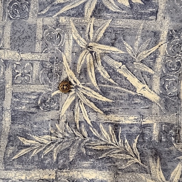 Windham Pointe Blue Tropical Cotton Shirt Size XXL - Picture 4 of 8